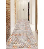 Dijital Baskılı Kaymaz Taban Yıkanabilir Modern Yolluk Ve Koridor Halısı NDU-HT-1225 (Bej)