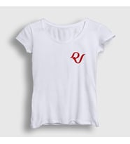 Presmono Kadın Sarı Logo K-Pop Red Velvet T-Shirt 276799tt (Beyaz)