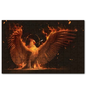 Cakapuzzle Karanlık Anka Kuşu Efsane Görseli Puzzle Yapboz MDF (Ahşap) (255 Parça)