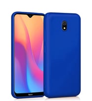 Microsonic Matte Silicone Xiaomi Redmi 8A Kılıf (Mavi)