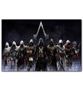 Cakapuzzle Assassins Creed Tüm Suikastçiler  Puzzle Yapboz MDF (Ahşap) (255 Parça)
