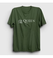 Presmono Unisex Sarı Queen T-Shirt 102110tt (Haki)