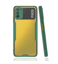 Xiaomi Poco M3 Kılıf Parfe Kenarları Pastel Renk Silikon Kılıf (Yeşil)