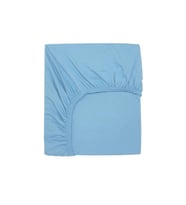 60 x120 + 15 cm Pamuklu ve Lastikli Fittet Penye Bebek Çarşafı (Mavi)
