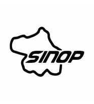 Sinop Harita Araba Sticker siyah 16x11 CM (Siyah)