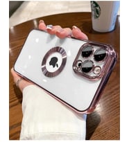 iPhone 12 Pro Kılıf Köşeleri Renkli Şeffaf Kamera Korumalı Silikon Luxury Kapak (Mavi)