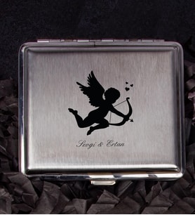 Sevgililere Özel Metal Sigara Tabakası 106977 (Turkuaz)