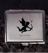 Sevgililere Özel Metal Sigara Tabakası 106977 (Turkuaz)
