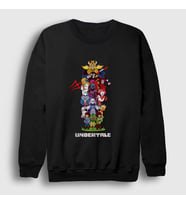Presmono Unisex Kırmızı All Undertale Sweatshirt 31674tt (Siyah)