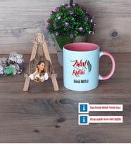 Zabıt Katibi Kupa Bardak Beyaz ve Fotoğraflı Ahşap Anahtarlık Hediye (Model 6)