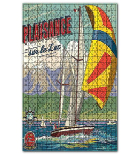 Cakapuzzle Plaisance Yelkenli Yat Görseli Puzzle Yapboz MDF (Ahşap) (255 Parça)