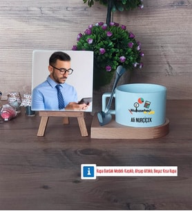 Muhasebeci Fotoğraflı Dekoratif Taş, Kupa Bardak Beyaz Hediye (Model 8)