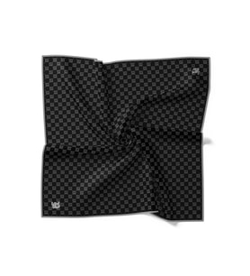 Levidor İpek Twill Eşarp 4202 (Siyah-Gri)