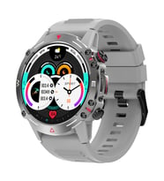 ZCWATCH V0323 Amoled Outdoor Tank1, Bt Call, Spor Sağlık, IP68 Profesyonel Akıllı Saat (Gri)