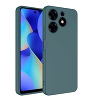 Tecno Spark 10 Pro Kılıf Zore Mara Lansman İç Yüzeyi Kadife Kılıf (Koyu Yeşil)