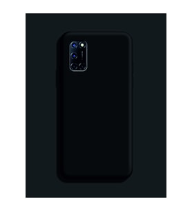 Oppo A52 Kılıf Kamera Korumalı Silikon Rubber Arka Kapak (Siyah)