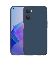 Oppo A76 Kılıf Kamera Korumalı iÇi Süet Dokulu Lansman Tipi Silikon (Lacivert)