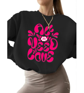 3 iplik şardonlu Sweatshirt bisiklet yaka kadın Bej unisex kalın erkek Sweatshirt İhtiyacınız olan (Siyah)