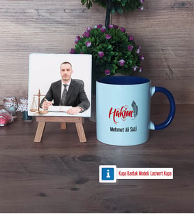 Hakim Fotoğraflı Dekoratif Taş, Kupa Bardak Beyaz Hediye (Model 3)
