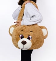 Sevimli Ayı Peluş Omuz Çantası (Kahverengi)