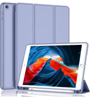 Apple iPad 8. Nesil 10.2" Kılıf Kalem Bölmeli Smart Case A2270 A2428 A2429 A2430 (Leylak)