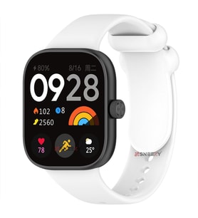 Xiaomi Redmi Watch 4 Uyumlu Purelux Soft Yumuşak Silikon Kordon (Beyaz)