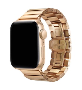 Apple Watch 44mm KRD-41 Klipsli Metal Kordon (Rose)