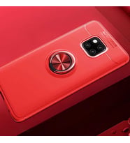 Huawei Mate 20 Pro Kılıf Yüzüklü Magnetli Ravel Case (Kırmızı)