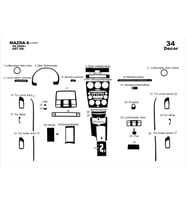 Meriç® Mazda 6 Ön Torpido Kaplama Maun 34 Parça 2004-2007 (Piano Black)