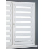 Hazır Briz Zebra Perde Balkon Kapısı Perdesi ve Pencere Cam Perdesi (Beyaz)