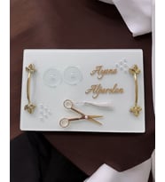 Adore Gold Söz Tepsisi (Krem)