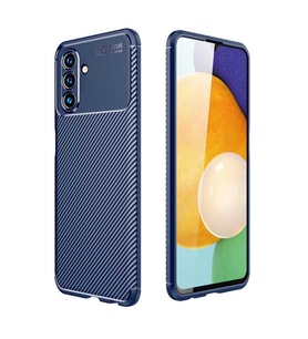 Galaxy A04S Kılıf Zore Negro Karbon Tasarım Silikon Kılıf (Lacivert)