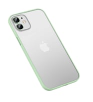 iPhone 11 Kılıf Retro Kamera Lens Korumalı Renkli Lüx Mat Kapak (Yeşil)