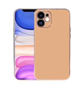iPhone 11 Kılıf Zore Viyana Yüzeyi Buzlu Transparan Tasarım Kılıf (Gold)
