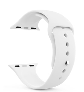 Microsonic Apple Watch Series 4 40mm Silikon Kordon (Beyaz)