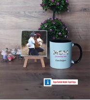 Anneye Hediye Fotoğraflı Dekoratif Taş, Kupa Bardak Beyaz Hediye (Model 11)