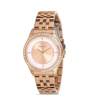 Ferrucci 1. Sınıf Çelik Sade Şık Kadın Kol Saat (Rose)