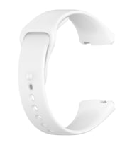 Microsonic Xiaomi Redmi Watch 3 Lite Kordon, Silicone Sport Band Turuncu (Beyaz)