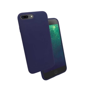 Uyumlu Model Apple iPhone 8 Plus Kılıf Lansman Silk Case (Lacivert)