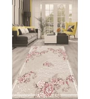 Dijital Kaymaz Taban Yıkanabilir Modern Renkli Salon Halısı Mutfak Halısı Yolluk ND-HT-263 (Krem)