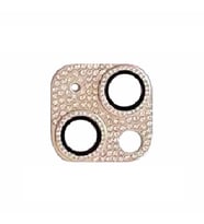 Uyumlu Model Apple iPhone 13 Mini Full Taşlı Kamera Lens Koruyucu Çerçeveli Koruyucu CL-08 (Pembe)