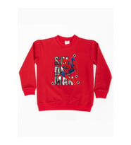 Spiderman baskılı örümcek adam pamuklu kumaş çocuk sweatshirt (Kırmızı)