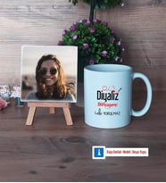 Diyaliz Teknisyeni Fotoğraflı Dekoratif Taş, Kupa Bardak Beyaz Hediye Diyaliz Teknisyenine Hediye (Model 1)