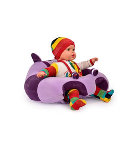 TOKKO Bebek Bebe Yatmaz Oturma Destek Minderi - Bebek Koltuğu - Büyük Bebek Oturağı Bebeyatmaz (Lila - Mor)
