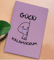 BK Gift Esprili Tasarım Serisi Sert Kapaklı Lila Defter, Arkadaşa Hediye, Yeni İş Hediyesi, Doğum Günü Hediyesi, Anı Defteri (Model 2)