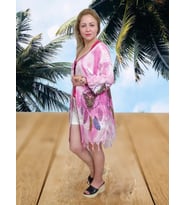 Pareo Plaj Giyim (Pembe Çok Renkli)