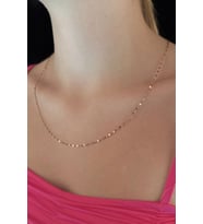 14 Ayar Altın Aynalı Zincir Kolye Orta 1.75 mm (Sarı)