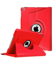 Microsonic Apple iPad 9.7 2018 (A1893-A1954) Kılıf 360 Dönerli Stand Deri (Kırmızı)