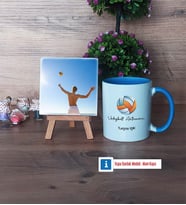 Voleybol Antrenörü Fotoğraflı Dekoratif Taş, Kupa Bardak Beyaz Hediye (Model 4)