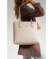 Just Polo Yeni Sezon 2 Bölmeli El ve Omuz Çantası 30x33cm MDS4028 (Taş)